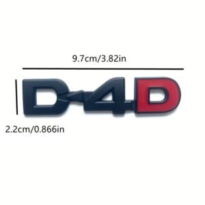 Adesivo Nero in Metallo 3D D-4D per Auto Decorazione Carrozzeria di SUV - immagine 1
