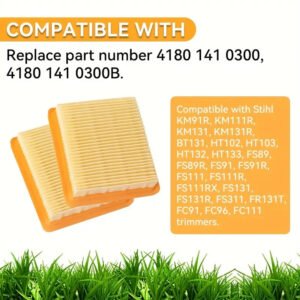 Filtro Aria Giallo di Ricambio 4180 141 0300 PER Stihl KM91R Decespugliatore - immagine 1