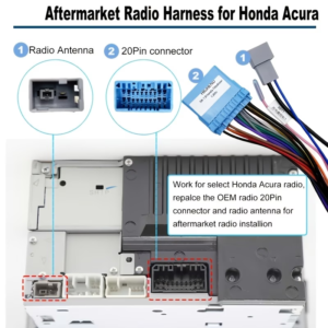 Cavo audio ISO a 16 pin adatto per Honda dal 1998 al 2001 - immagine 2