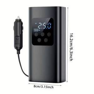 gonfiatore digitale pneumatici Pompa elettrica portatile per auto accendisigari - immagine 1