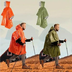 Impermeabile di Emergenza poncho Vento Rapida asciugatura unisex Calore - immagine 2