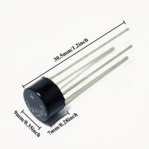 5 Pezzi ricetificatori a ponte da 2W10 nominale 2A e 1000V monofase DIP-4 - immagine 1