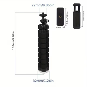 Treppiede portatile per smartphone e fotocamere ideale per vlog sostegno - immagine 3