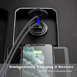 Caricatore Display Digitale Smart Presa PD30W per Dispositivi Type-C Auto moto - immagine 4
