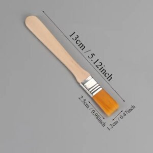 2 Pz Pennello In Nylon Per Pittura Ad Acquerello Pittura Murale Acrilica 1,2 cm - immagine 1