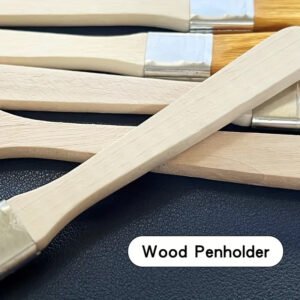2 Pz Pennello In Nylon Per Pittura Ad Acquerello Pittura Murale Acrilica 1,2 cm - immagine 2