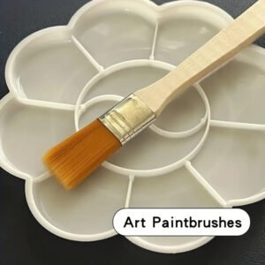 2 Pz Pennello In Nylon Per Pittura Ad Acquerello Pittura Murale Acrilica 1,2 cm - immagine 3