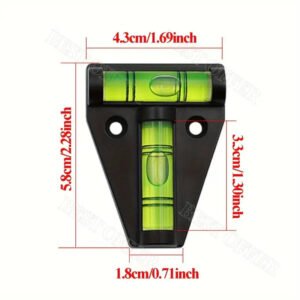 LIVELLA A BOLLA TRIANGOLARE DI PRECISIONE VERDE A T - immagine 4
