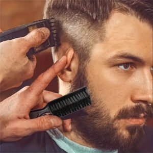 SPAZZOLA PETTINE PER BARBA MULTIUSO PROFESSIONALE PER CAPELLI E BARBA - immagine 3