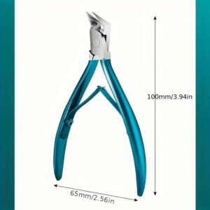 Forbici per cuticole in acciaio tronchesina doppia forcella unghie - immagine 3