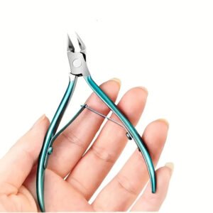 Forbici per cuticole in acciaio tronchesina doppia forcella unghie - immagine 4