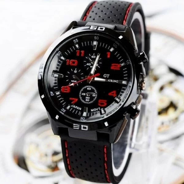 Analogico, Orologio Da Uomo Da Polso Al Quarzo, In Acciaio,Sportivo