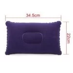 Cuscino Gonfiabile Campeggio Portatile Viaggio Velluto Mare Riposo Velluto