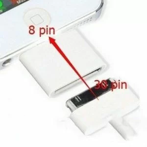Adattatore 8 Pin Per Iphone 5C 5 5S Se 6S 6 7 Plus A 30 Pin 4 4S Compatibile