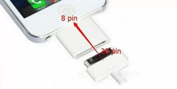 Adattatore 8 Pin Per Iphone 5C 5 5S Se 6S 6 7 Plus A 30 Pin 4 4S Compatibile