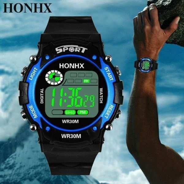 Orologio Uomo Unisex Honhx Led Altissima Qualita Lcd Sport Fitness