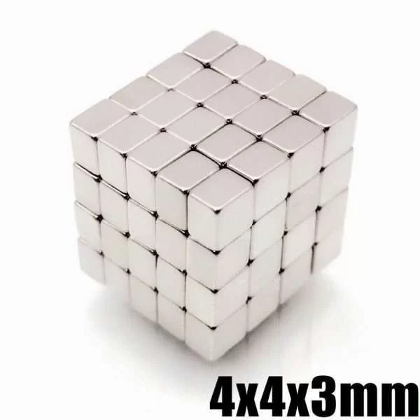 50 Magneti Neodimio 4X4X3 Mm Calamita Potente Fimo Ceramica Magnete Calamite