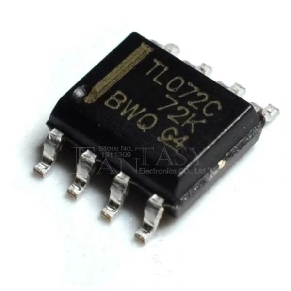 IC Circuito Integrato TL072C DIP-8 - NJM072D Amplificatore doppio a basso rumore JFET - Lotto 5 Pezzi