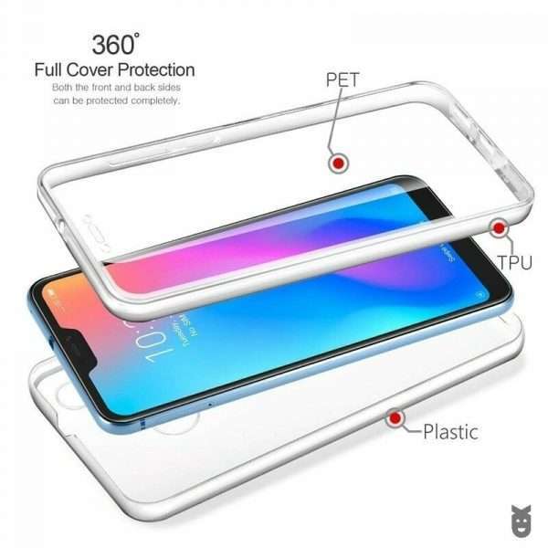 Cover Per Xiaomi Mi A2 Custodia Fronte Retro 360°Full Body Touch Silicone