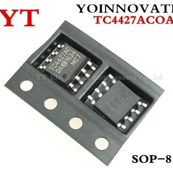 2 Pezzi Tc4427Acoa – Sop8 -  Ic Modulo Circuito Integrato