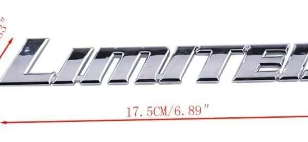 Adesivo Auto Limited Edition Abs Cromato Metallizzato Alta Qualita Sticker Decal