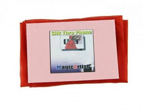 Trucco Magia Smartphone Foulard Attraverso Cellular Close Up Street Magic Trick