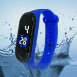 Orologio Sportivo Digitale Fitness Jogging  Led Blue