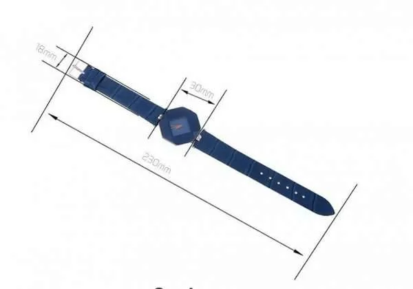 Orologio Donna Gem Cut Gemma Diamante Finto Cuoio Quartz Diamond Blue