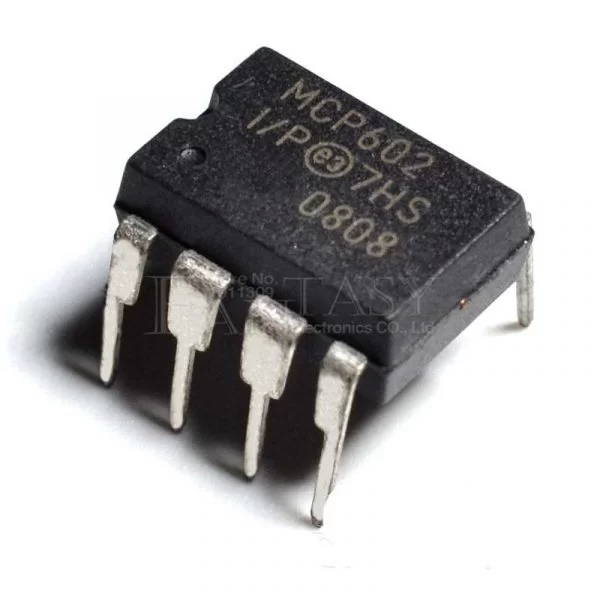 IC Circuito Integrato MCP602-I/P MCP602 DIP8 2.7V a 5.5V CMOS Fornitura singola- Lotto 5 Pezzi