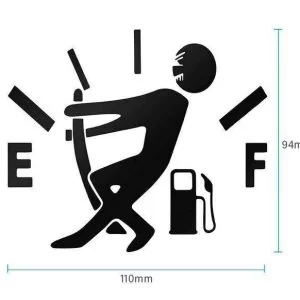 Adesivo Auto Sticker Serbatoio Gasolio Lancetta Omino Carburante Vinile Decal