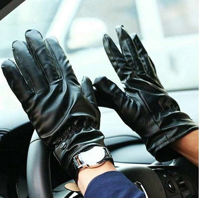 Guanti Moto Scooter Uomo In Pelle Invernali Impermeabili Touch Screen Nero Guanti Moto Scooter Uomo In Pelle Invernali Impermeabili Touch Screen Nero