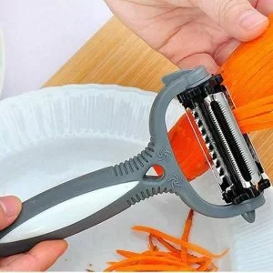 Pela Patate 3 In 1 Carote Verdure Affettatrice Peeler Cutter Cucina Ortaggi