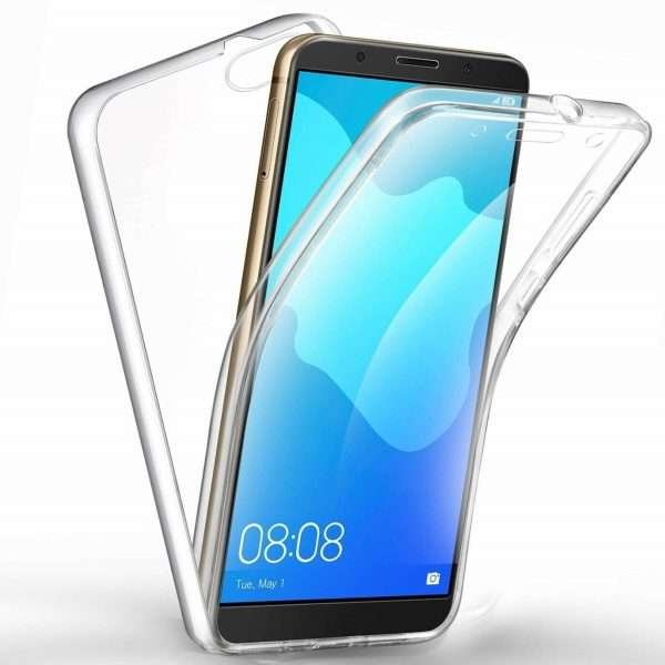 Cover Trasparente Per Huawei Y5  Y5 2018 Prime Custodia Silicone 360° Full Glass