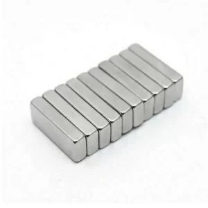 10 Pezzi Magneti Neodimio 15X6X3Mm N35 Ndfeb Rettangolo Suprt Forti Nichel