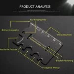Supporto Smartphone Scheda Carta Universale Apri Bottiglie Multifunzione Acciaio