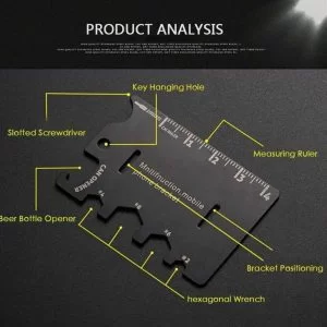Supporto Smartphone Scheda Carta Universale Apri Bottiglie Multifunzione Acciaio