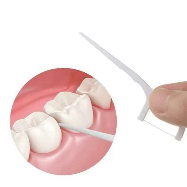 Filo Interdentale Ad Archetto 100 Pz Spazzolino Denti Igiene Orale Forcella