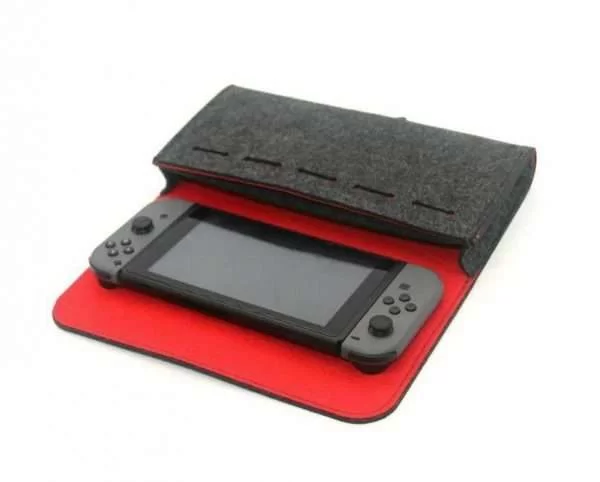 Cover Portafoglio Per Nintendo Switch Borsa In Feltro Resistente Graffio Urti