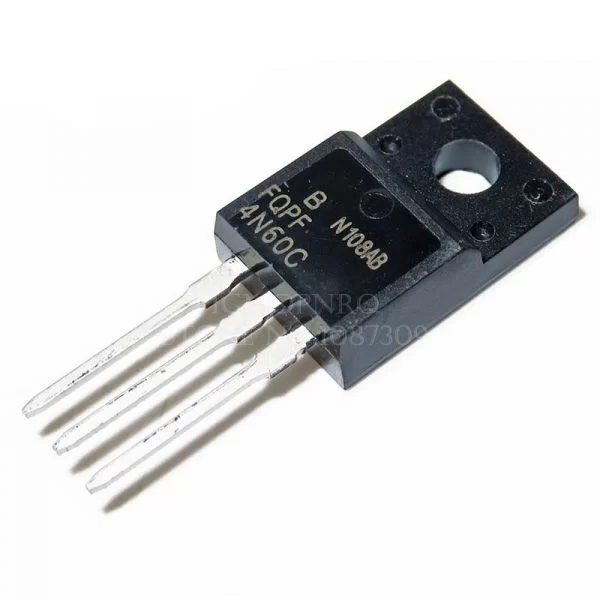 IC Circuito Integrato FQPF4N60C 4N60C 4N60 TO-220F - Lotto 5 Pezzi