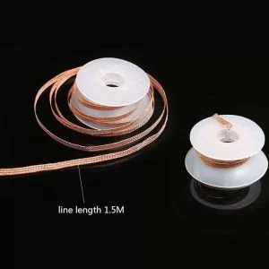 Treccia Saldatura Piombo Wick 2Mm 1.5Metri Bga Flux Tin Rotolo Soldering