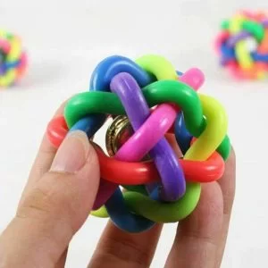 Giocattolo Cane Arcobaleno In Gomma Per Formazione Denti Chew Toys Masticazione