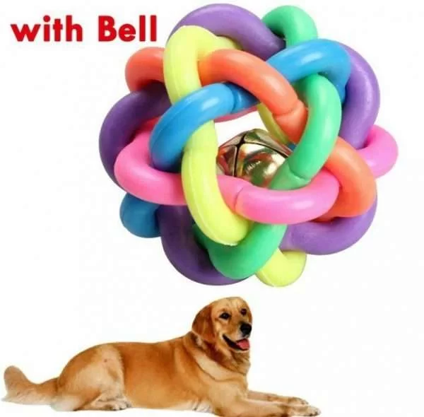 Giocattolo Cane Arcobaleno In Gomma Per Formazione Denti Chew Toys Masticazione