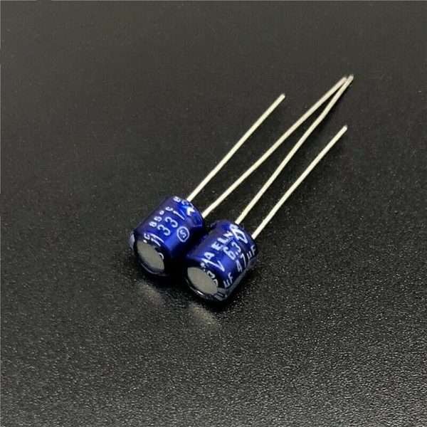 10 Pezzi Lotto 47Uf 6.3V Japan Elna 5X5Mm 6.3V47Uf Condensatore Audio