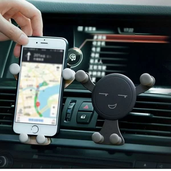 Supporto Universale A Gravita' Per Bocchetta Aria Auto Porta Telefono Cellulare