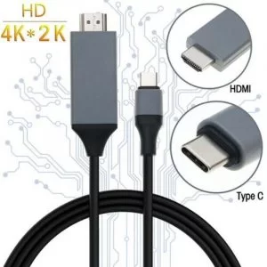 Cavo adattatore video HDMI Type C per Samsung Huawei xiaomi 1080p mirror link