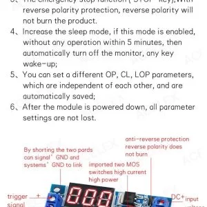 Scheda Modulo Temporizzatore Timer Multifunzione Mos 5V 12V 24V Con Display