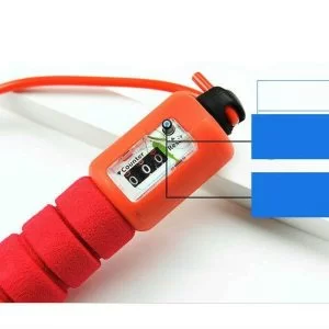 Corda Per Saltare Con Contatore Digitale Display Lcd Conta Salti Fitness Sport (Solo Arancione)