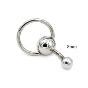 Piercing Ombelico Acciaio Chirurgico 8Mm Nombril Anello Pendente Anallergico