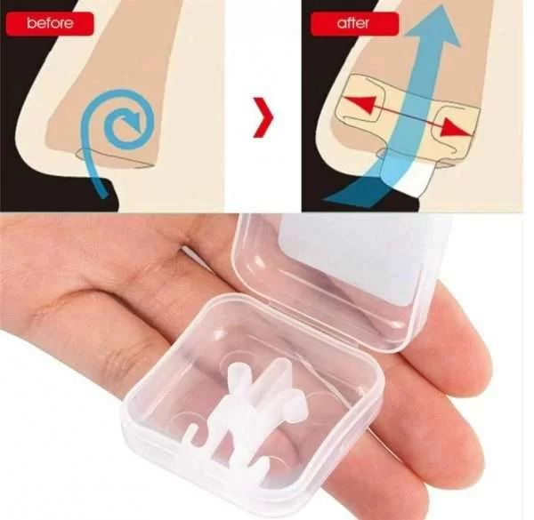 Clip Nasale Smettere Di Russare Aiuto Apnea Notturna In Silicone Flessibile