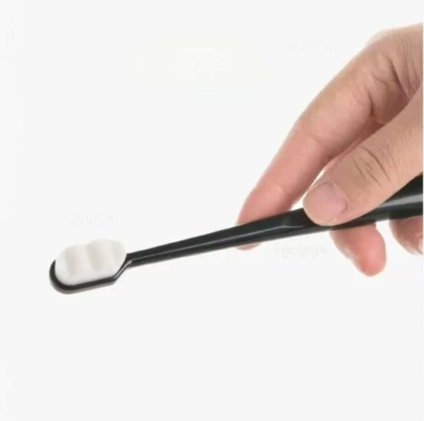 Spazzolino Manuale 10.000 Setole Ultra Sottile Nero Morbido Sbiancamento Dentale